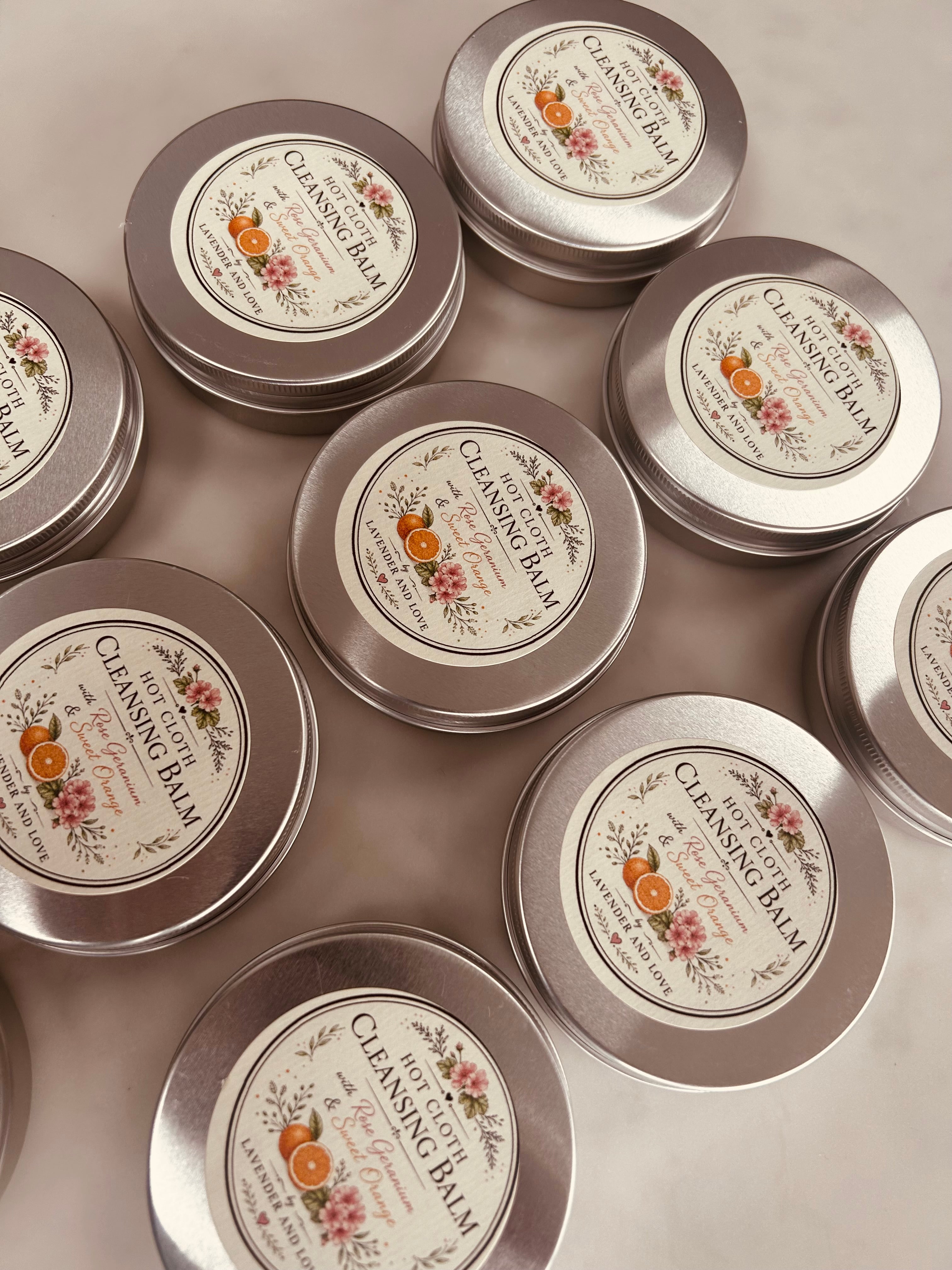 Cleansing Balm- Hot Cloth- Rose Geranium and Sweet Orange.