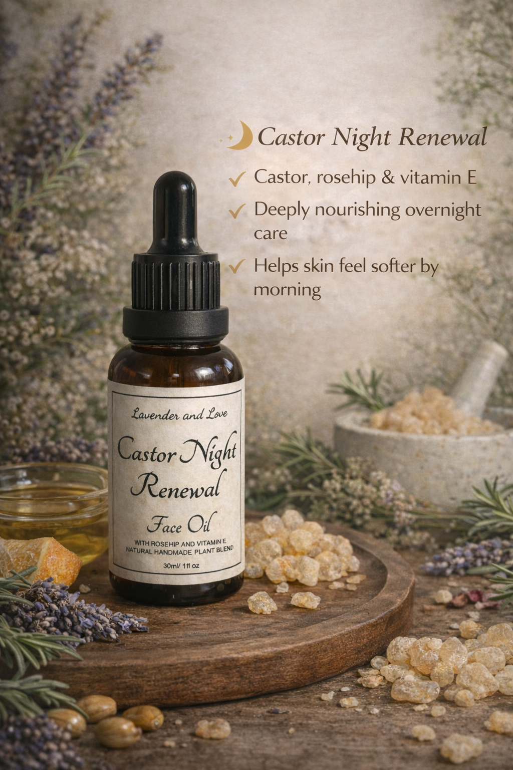 Castor Night Renewal Face Oil