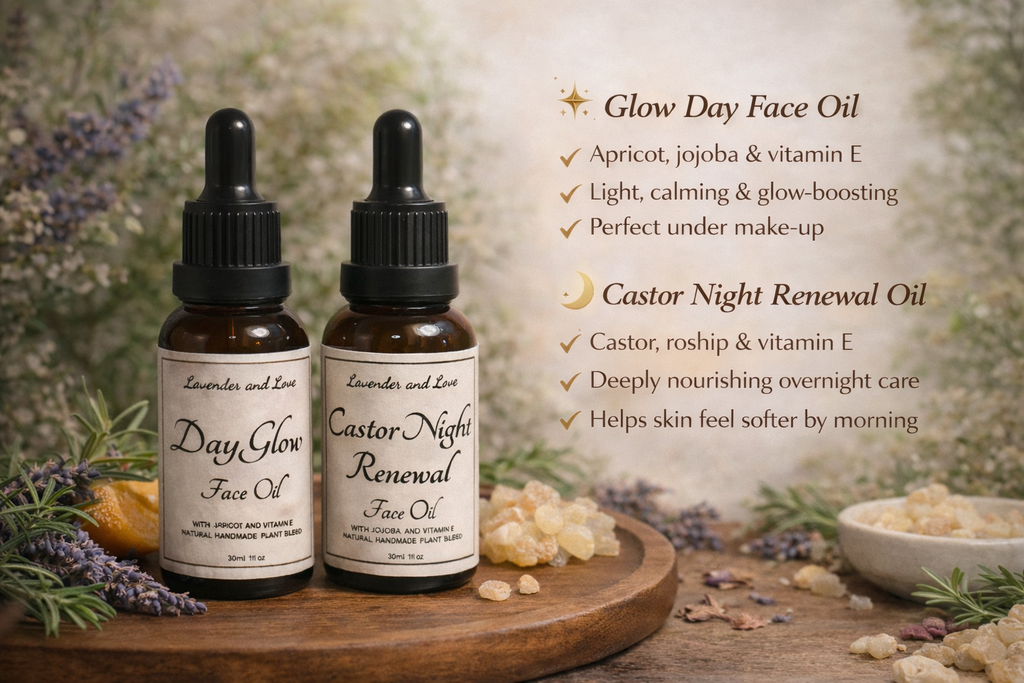 Gua Sha - Day glow and Castor Night face oil duo gift set