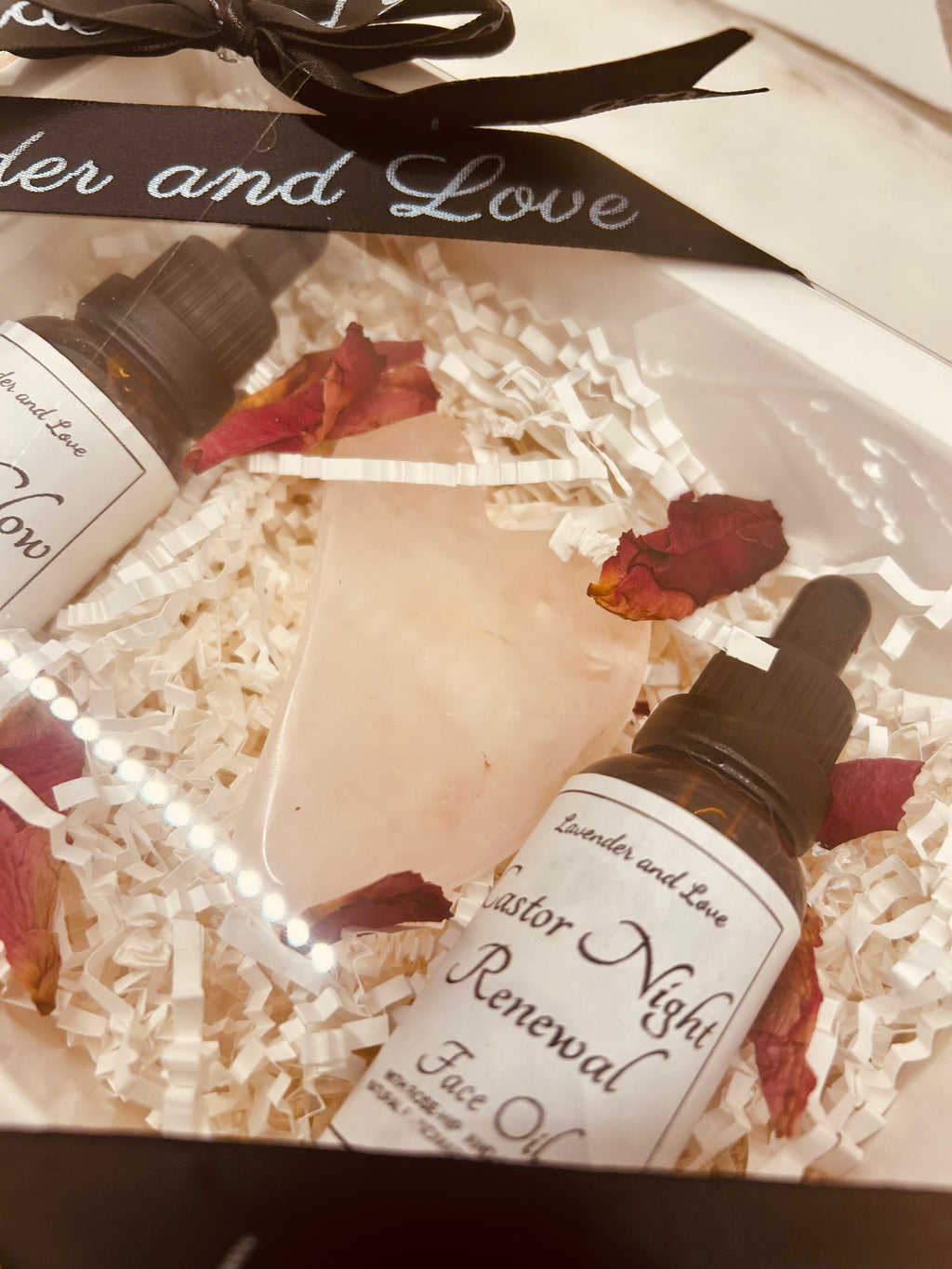 Gua Sha - Day glow and Castor Night face oil duo gift set