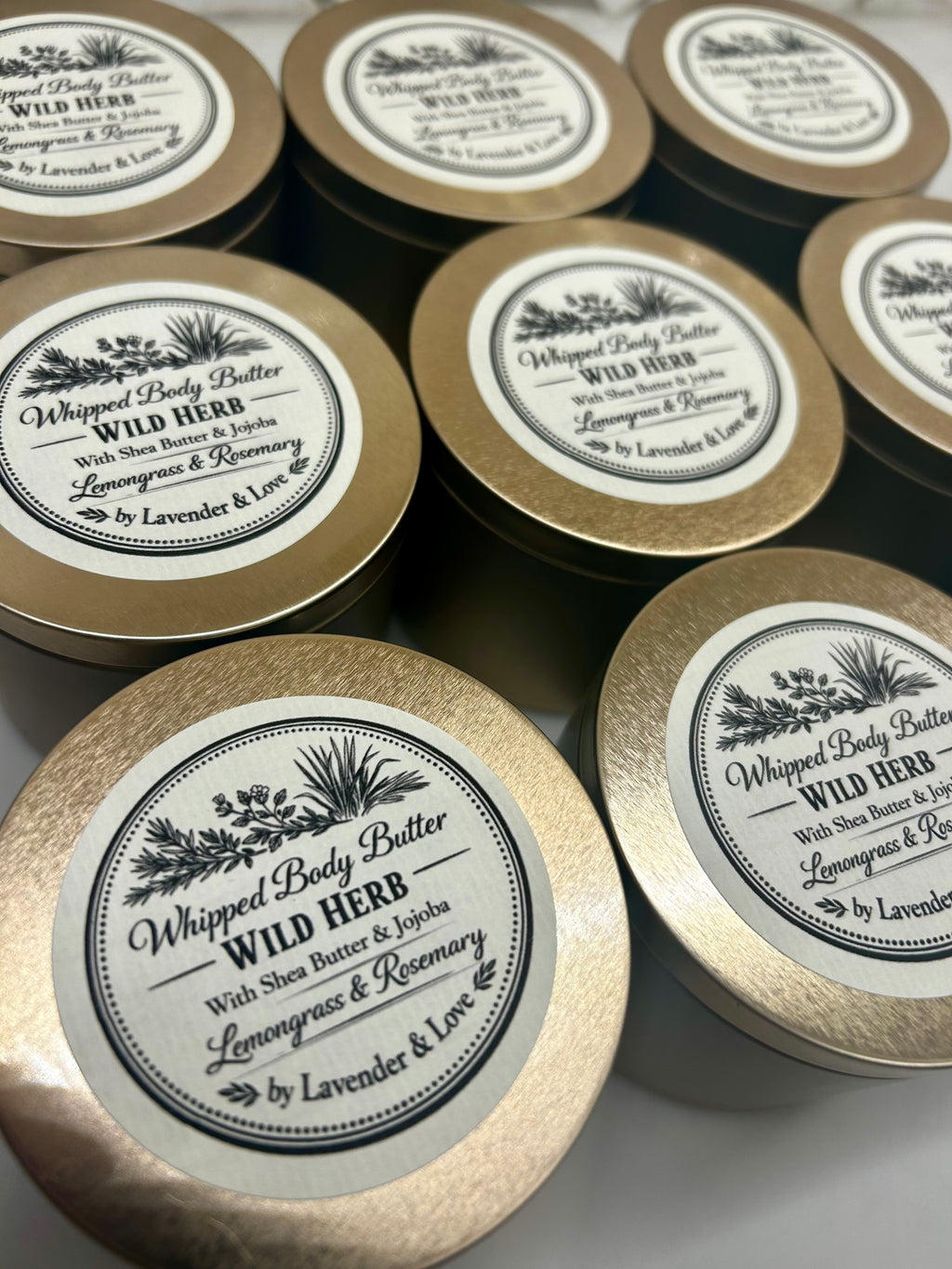 Whipped Body Butter Jojoba -Wild Herb- (Lemongrass and Rosemary)