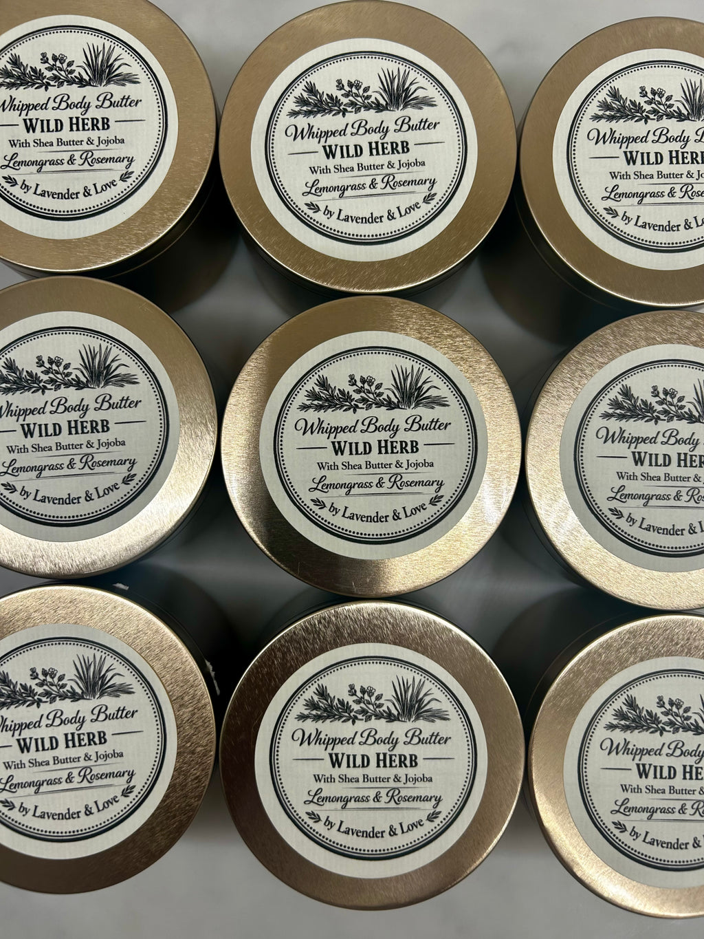 Whipped Body Butter Jojoba -Wild Herb- (Lemongrass and Rosemary)