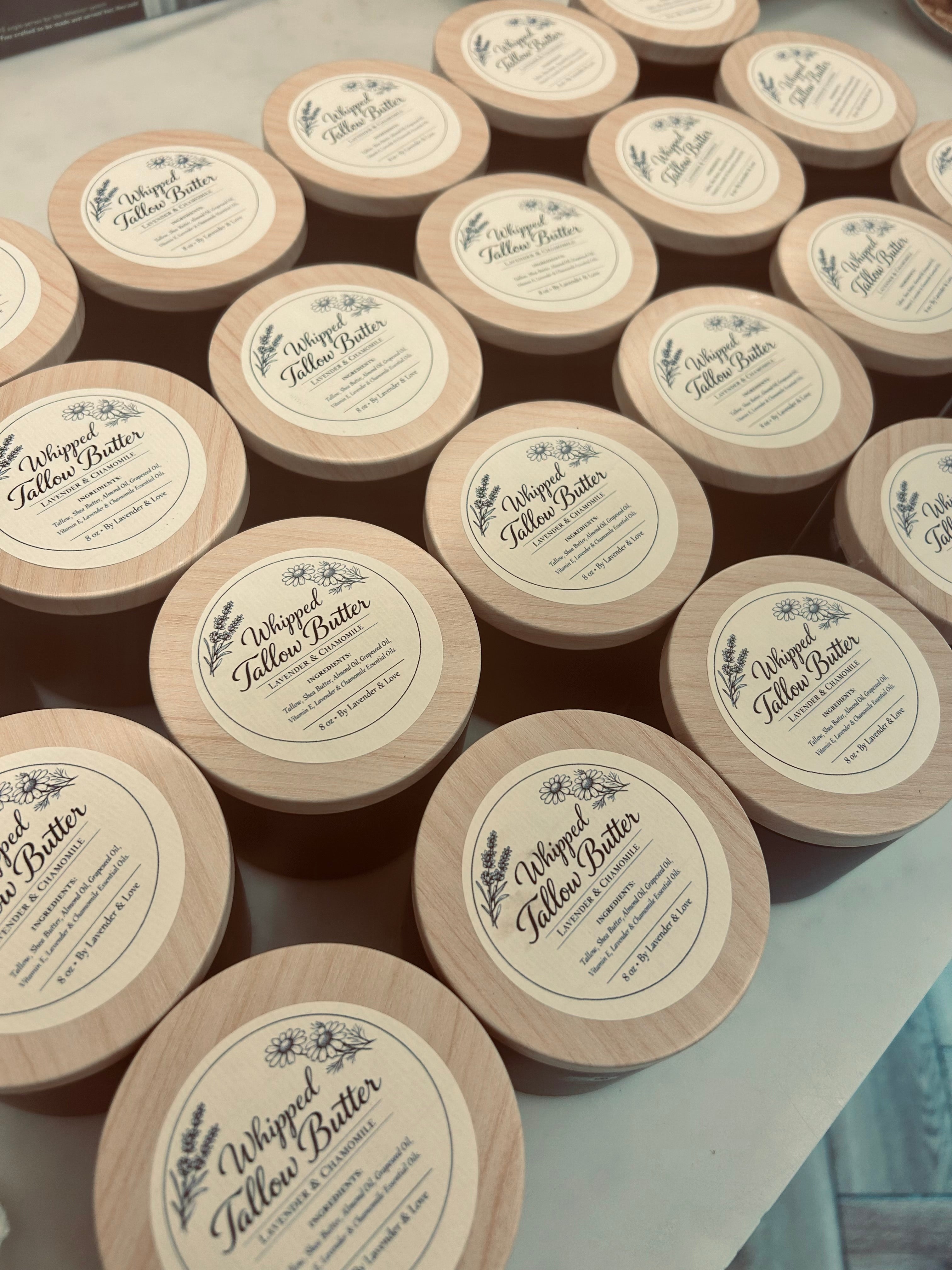 Whipped Tallow Body Butter- Lavender and Chamomile